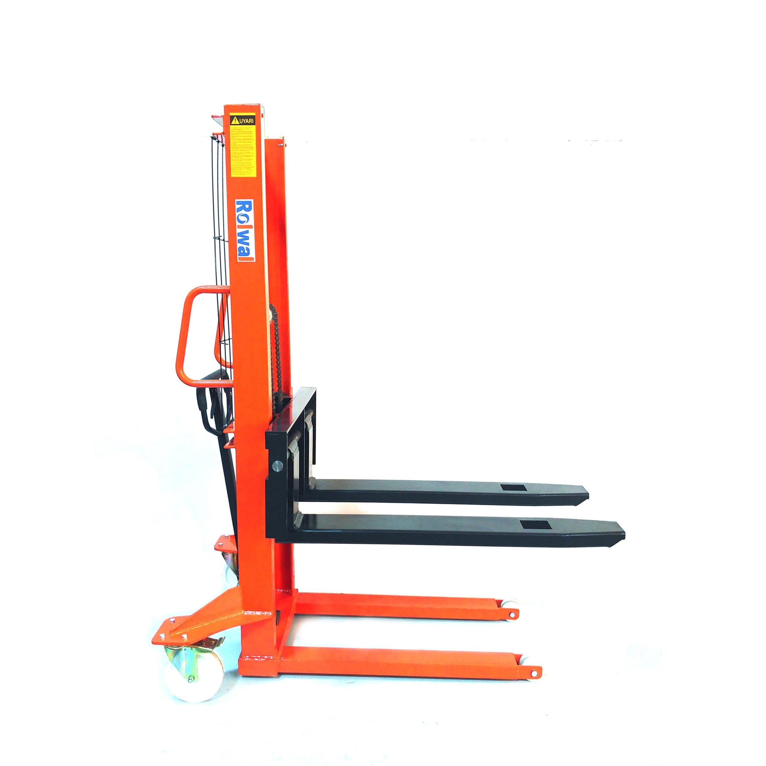 Rolwal 1.5 Ton 160 cm Ayarlanabilir Çatal Manuel İstif Makinesi FP-IM-HSA-15-16-A