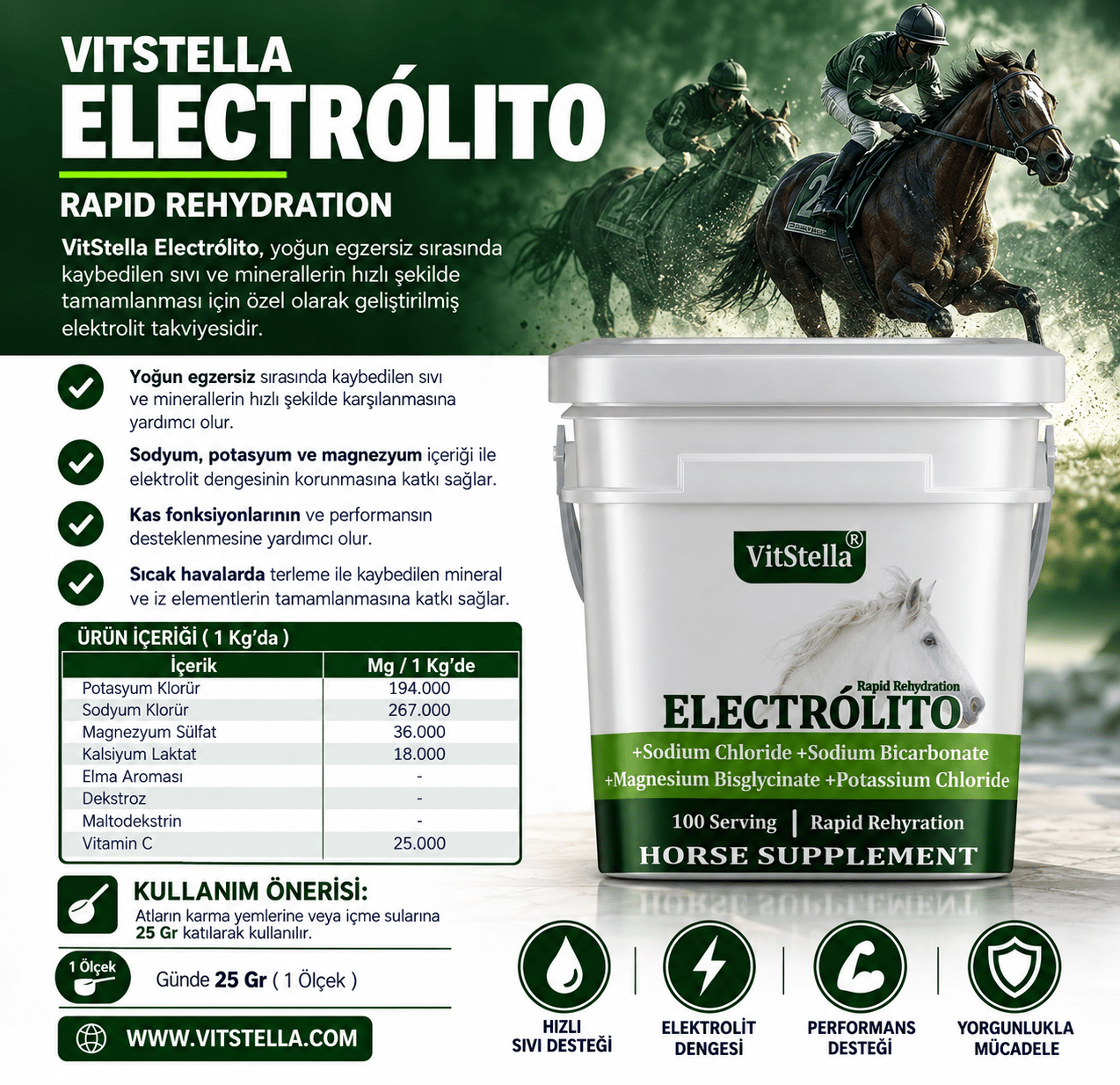 VitStella Electrolito 2,5 Kg