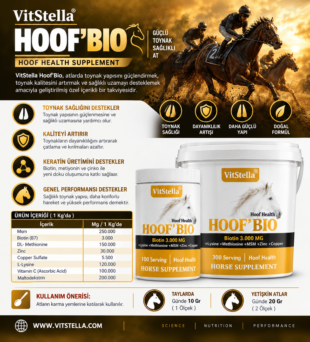VitStella Hoof'Bio 3 Kg