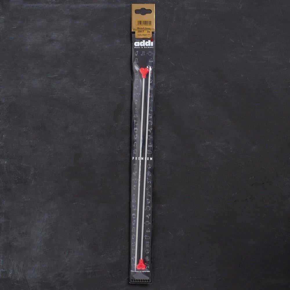 Addi Kalpli 3mm 35cm Klasik Alüminyum Örgü Şişi -