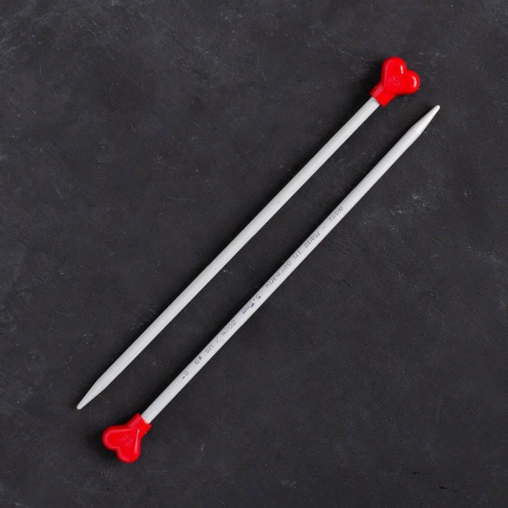 Addi Kalpli 5,5mm 20cm Klasik Alüminyum Örgü Şişi