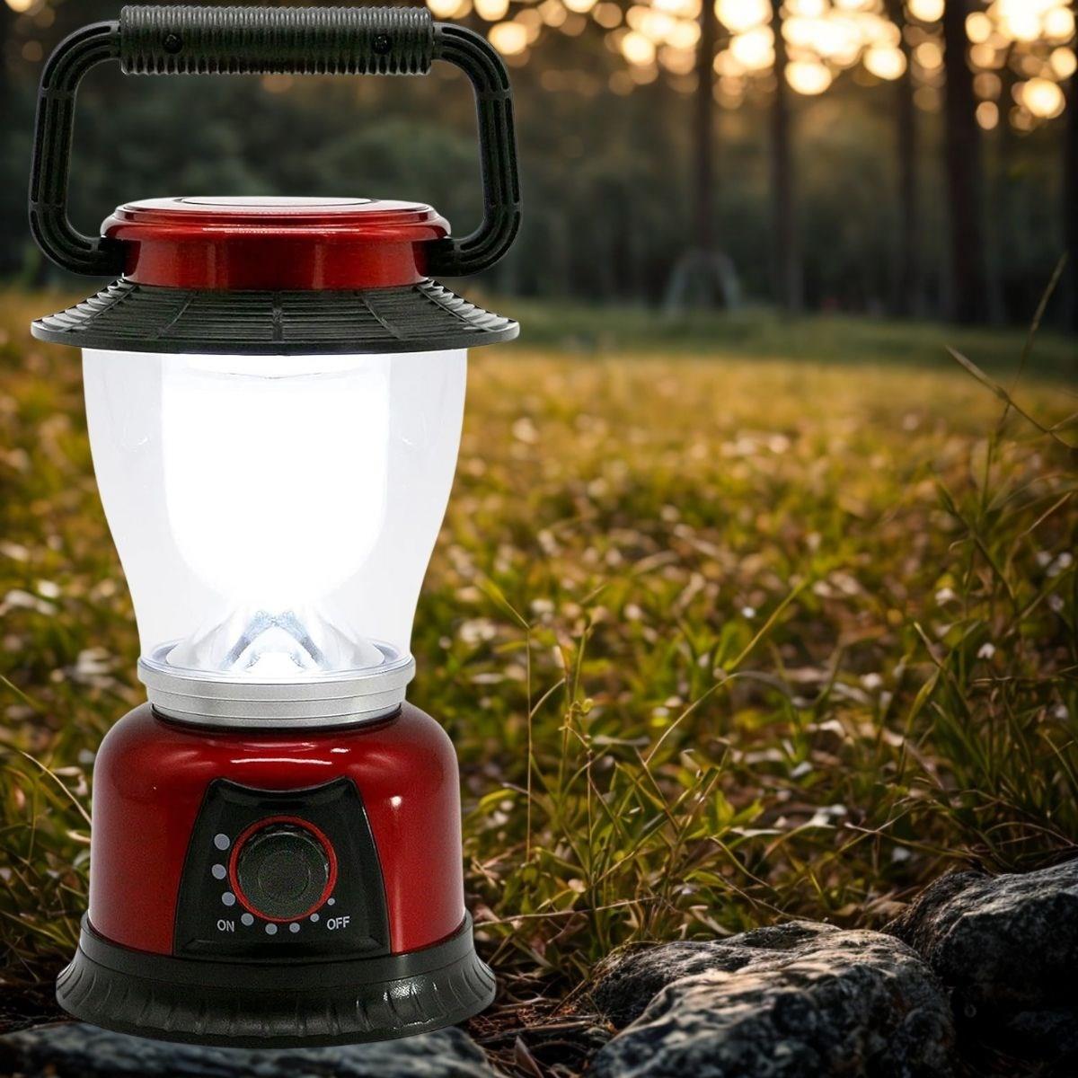 BUFFER®  Ledli Kamp Lambası Pilli Ayarlı LED Işıldak Aydınlatma