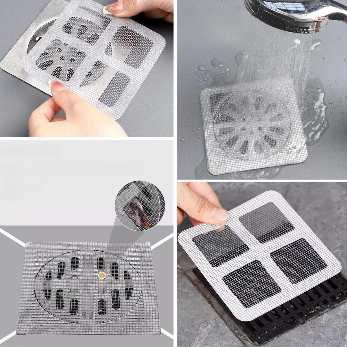 BUFFER® 10'lu Banyo ve Mutfak Lavabo Koku Önleyici ve Haşere Böcek Önleyici Gider Filtresi