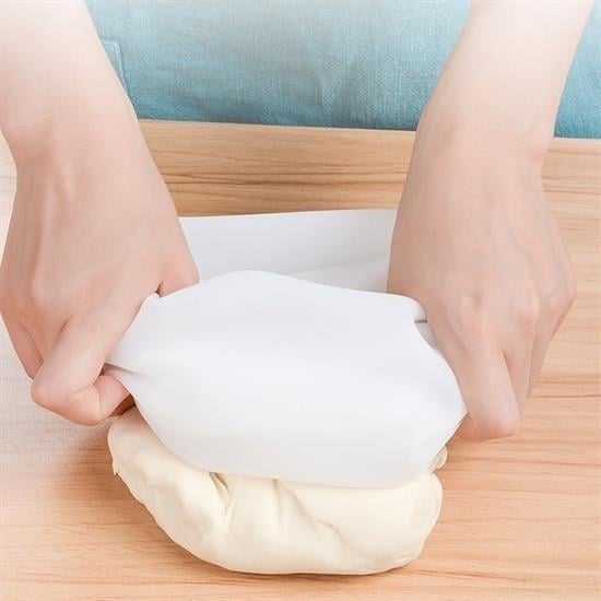 BUFFER® Büyük  Hamur Torbası  Silikon Şeffaf Hamur Yoğurma Torbası Ekmek Makarna Mantı  Hamuru Kolay