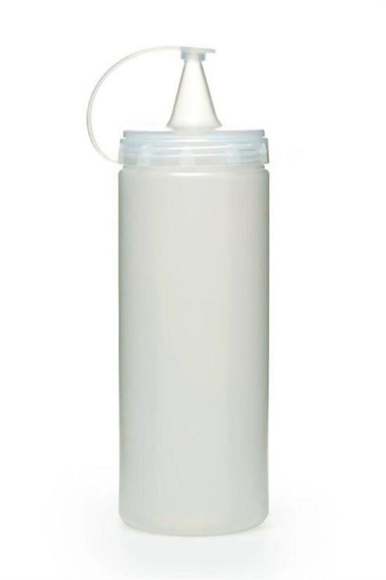BUFFER® Şeffaf Kapaklı Sızdırmaz Yağlık Sosluk Şişesi Plastik Yağdanlık 400 ml AP-9028