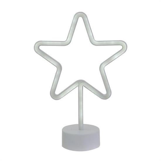 BUFFER® Yıldız Tasarımlı Neon Led Masa Ve Gece Lambası Dekoratif Işık