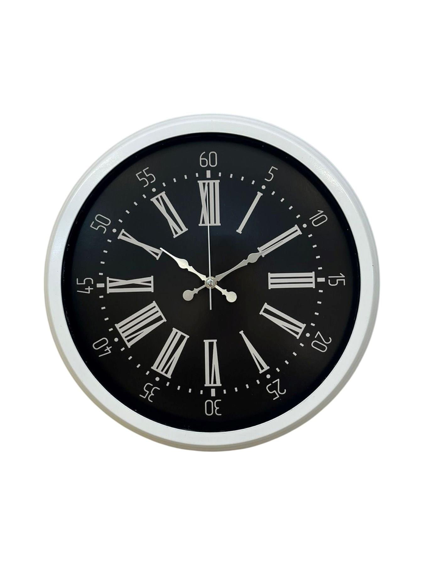 Elegance White 40 Cm Metal Duvar Saati