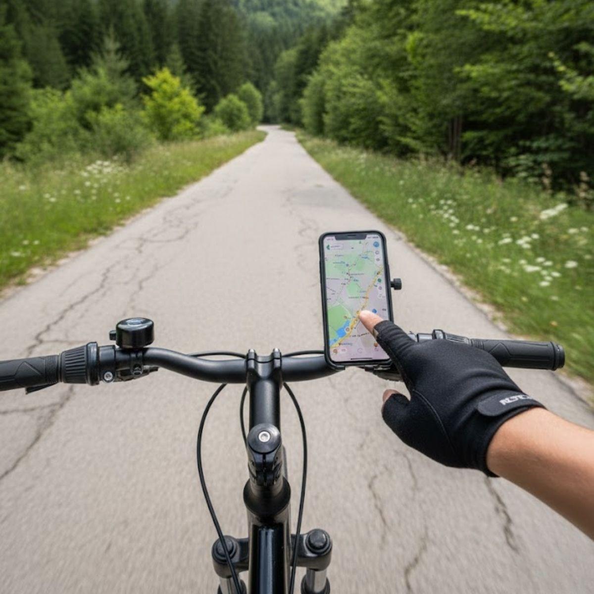 Evrensel Motosiklet Telefon Tutucu – Kaymaz, Kilitlenebilir Güvenli Tutuşlu, 360° Ayarlanabilir Gidon Bağlantılı Akıllı Telefon Aparatı