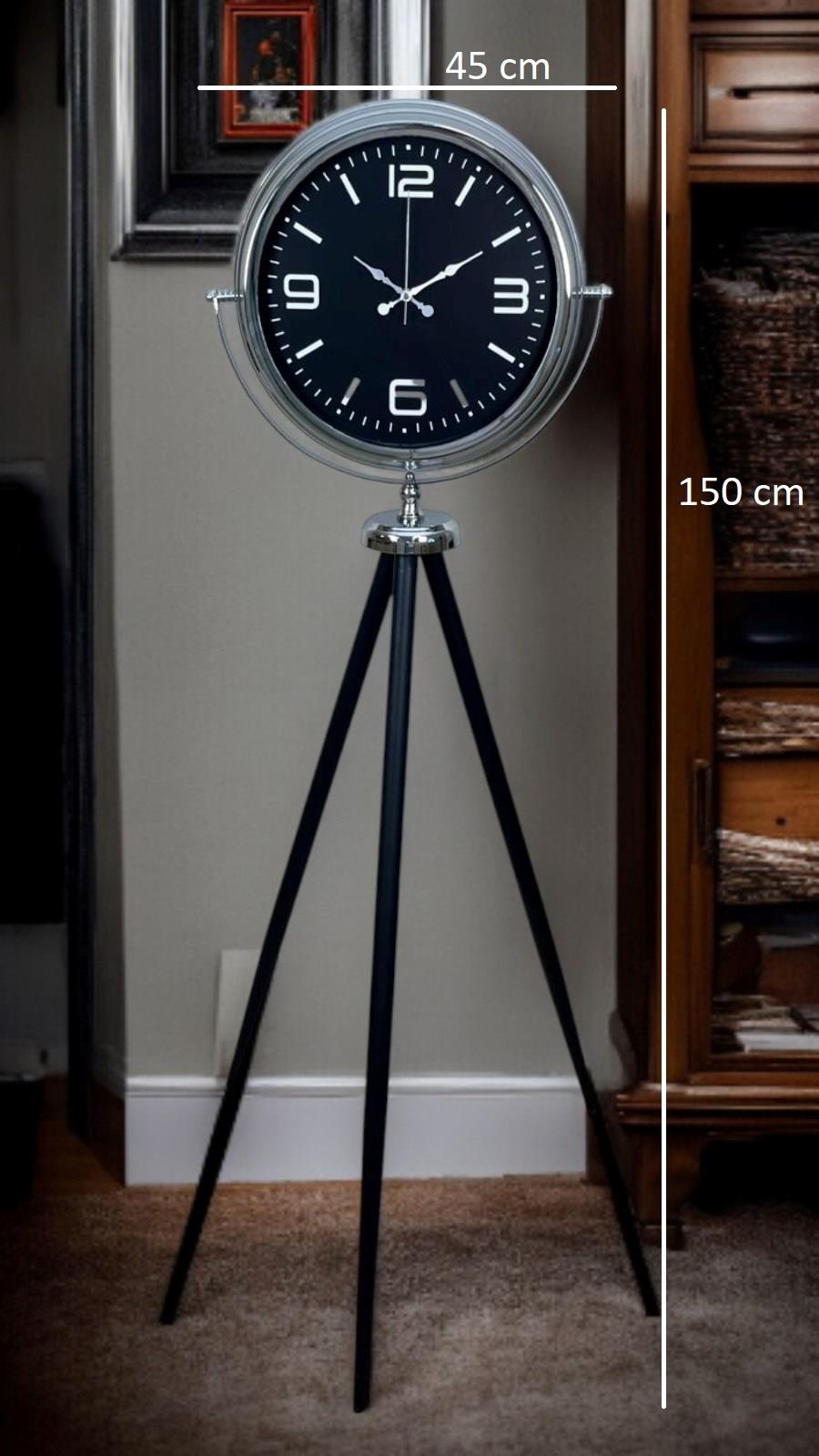 Krom Asil Tripod Ayaklı Saat