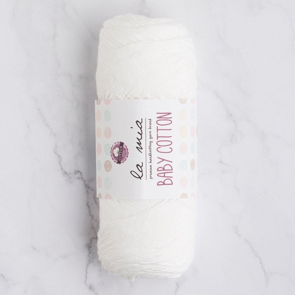La Mia Baby Cotton Beyaz El Örgü İpi - L001 - 33628