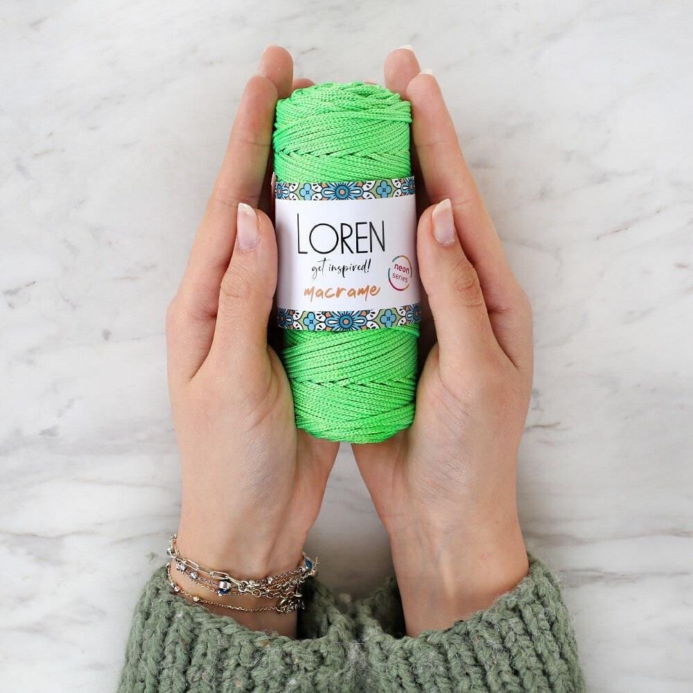 Loren Macrame Neon Turuncu El Örgü İpi - L113