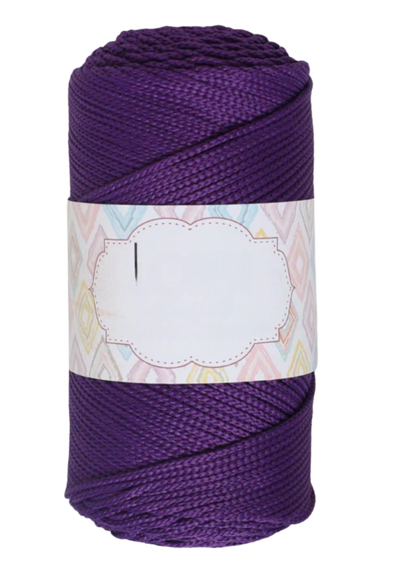 Makrome İpi 3mm Polyester Koyu Mor