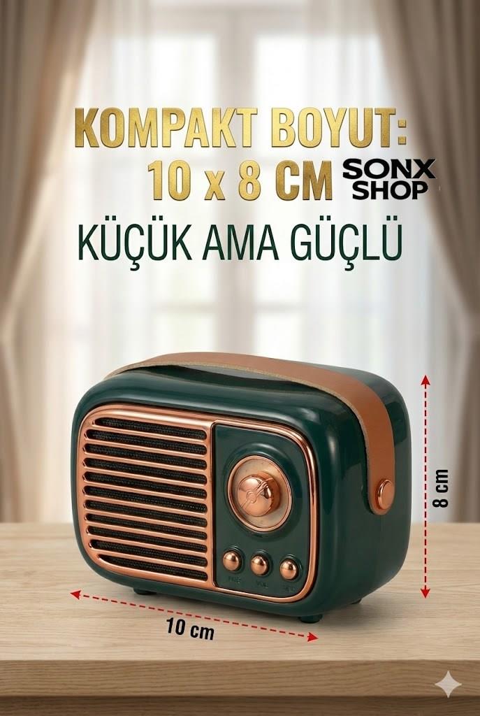 Nostaljik Retro Bluetooth Hoparlör