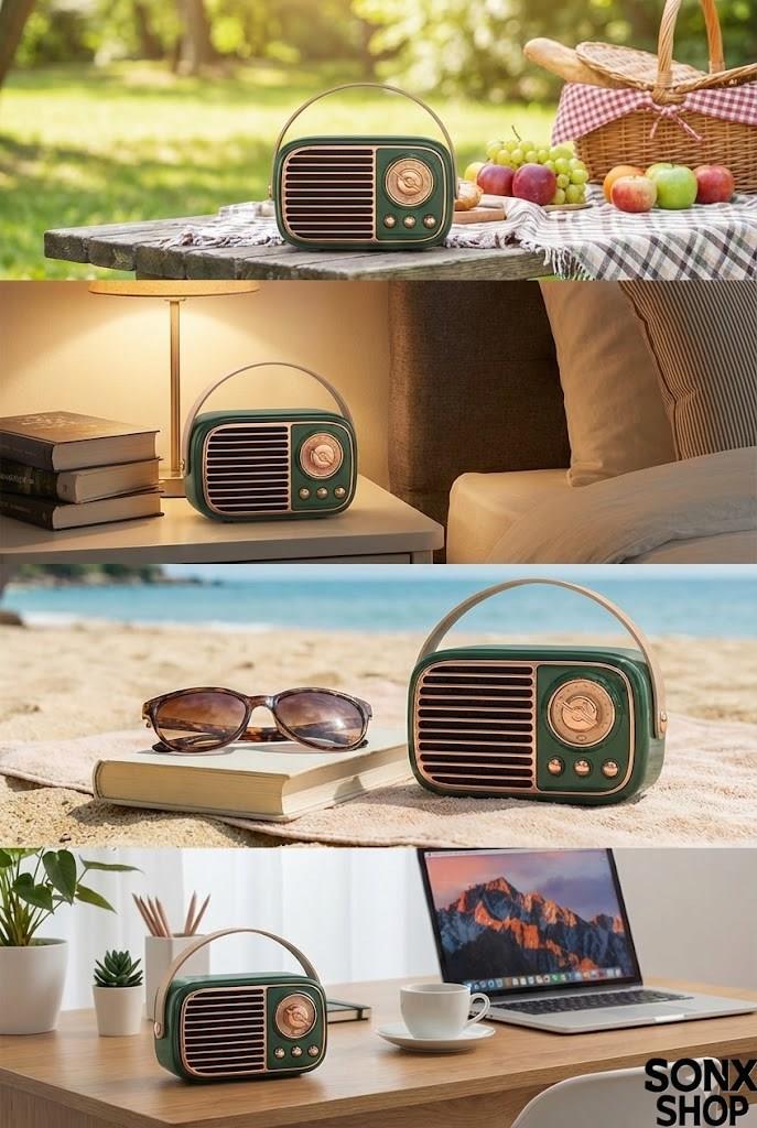 Nostaljik Retro Bluetooth Hoparlör