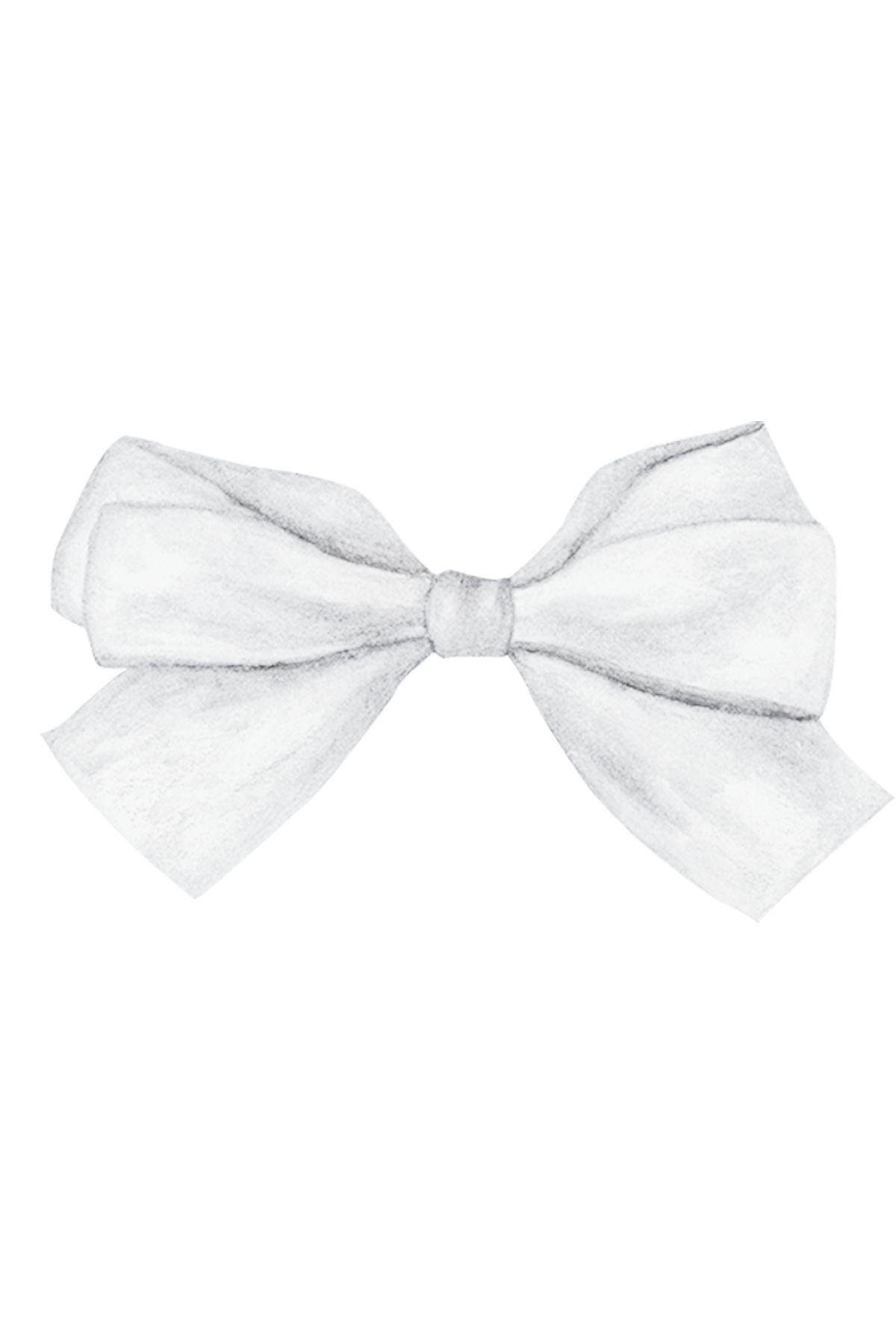 Saten Kurdele 6 cm Beyaz 10 Metre