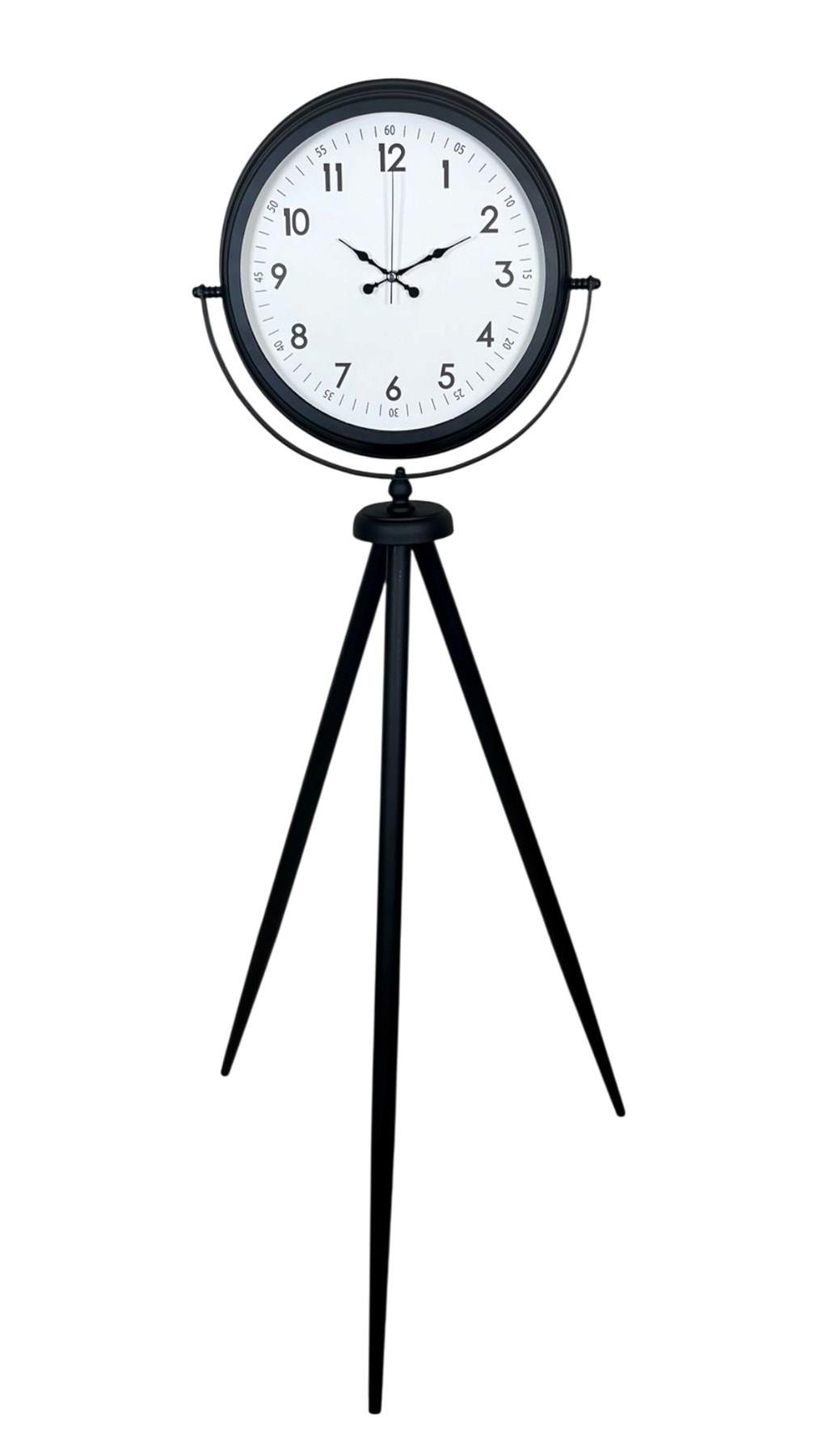 Siyah Standart Tripod Ayaklı Saat