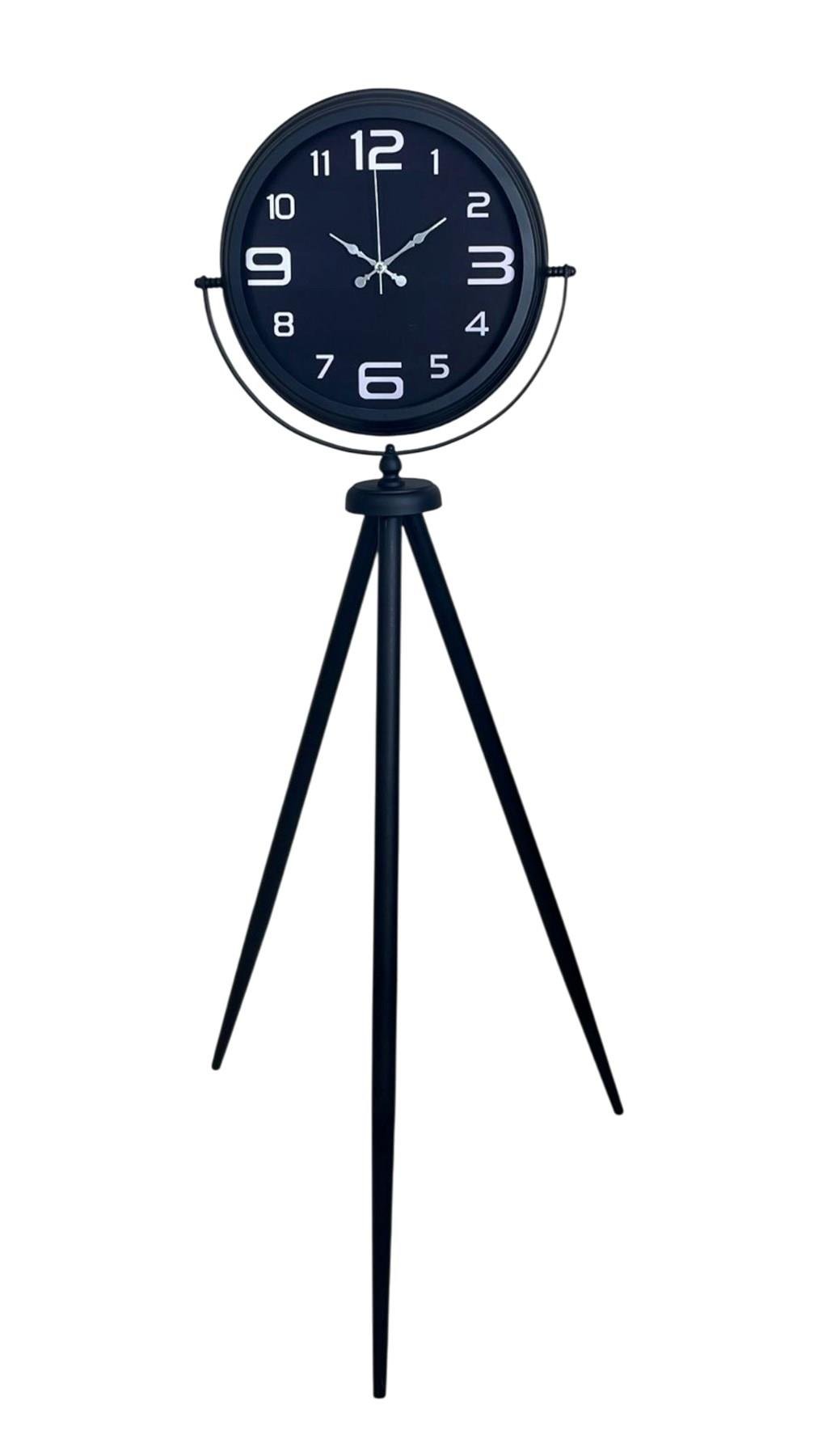 Siyah Zarafet Tripod Ayaklı Saat