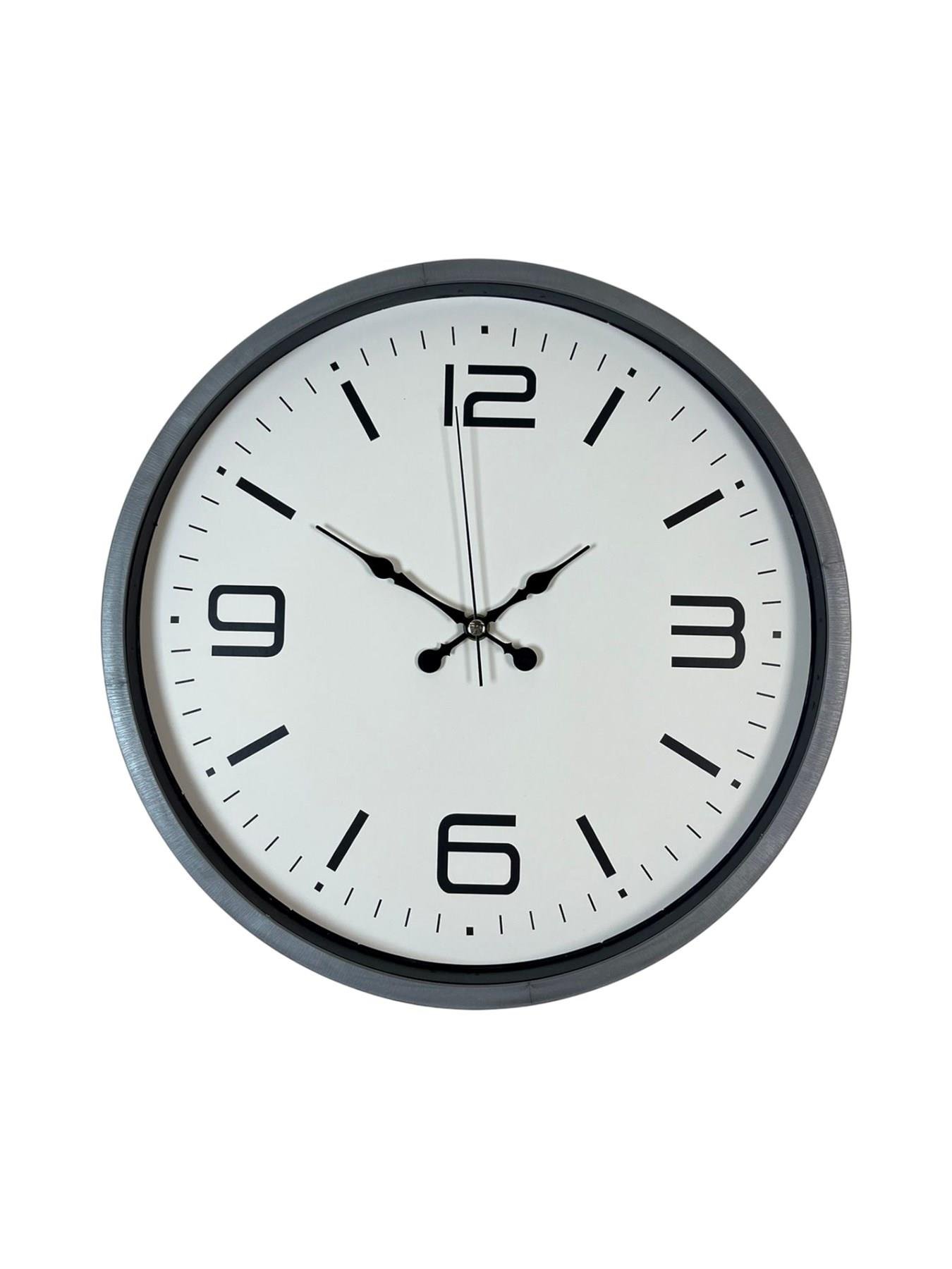 Zentime 36 Cm Gri Dekoratif Duvar Saati