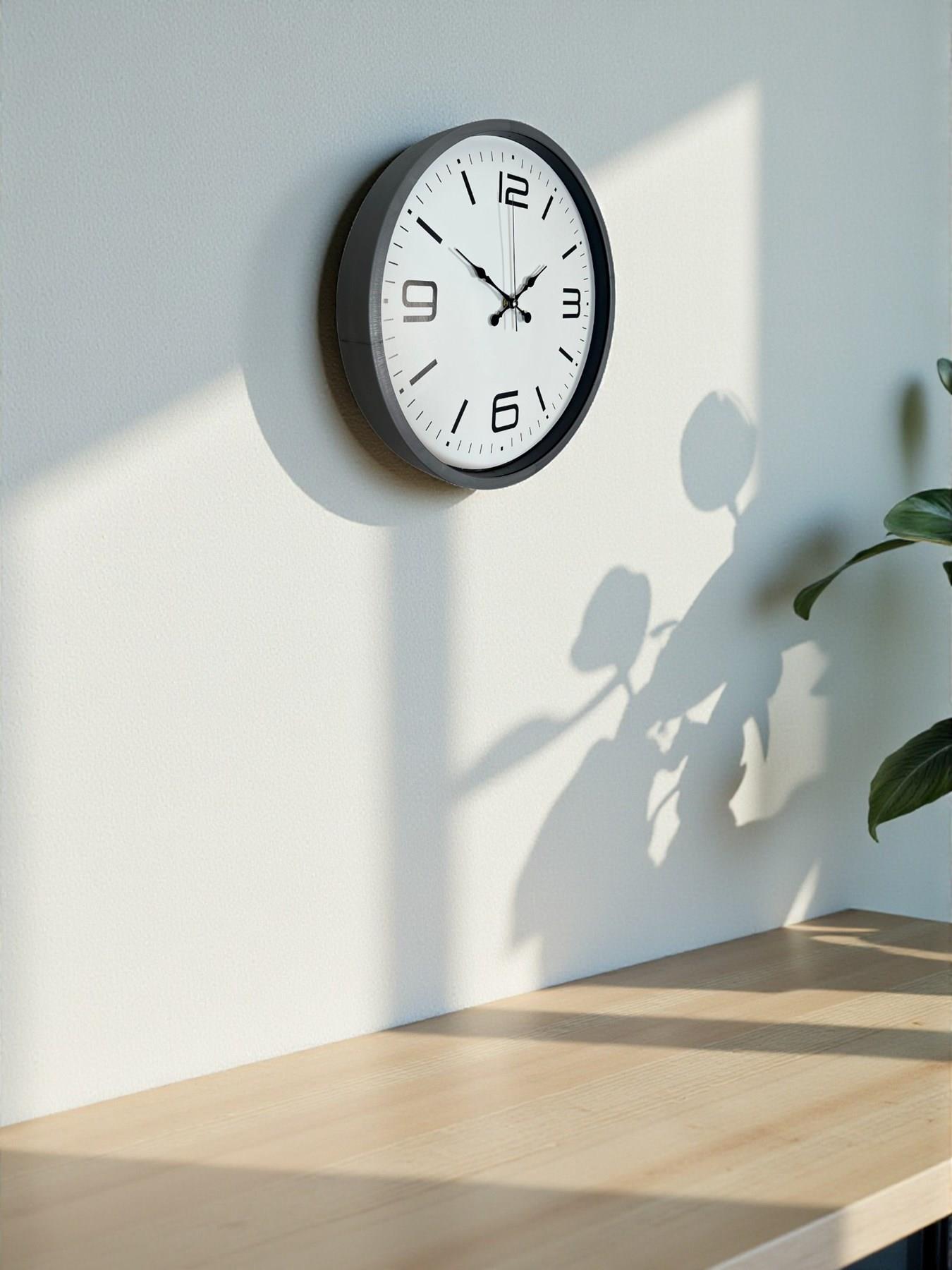 Zentime 36 Cm Gri Dekoratif Duvar Saati