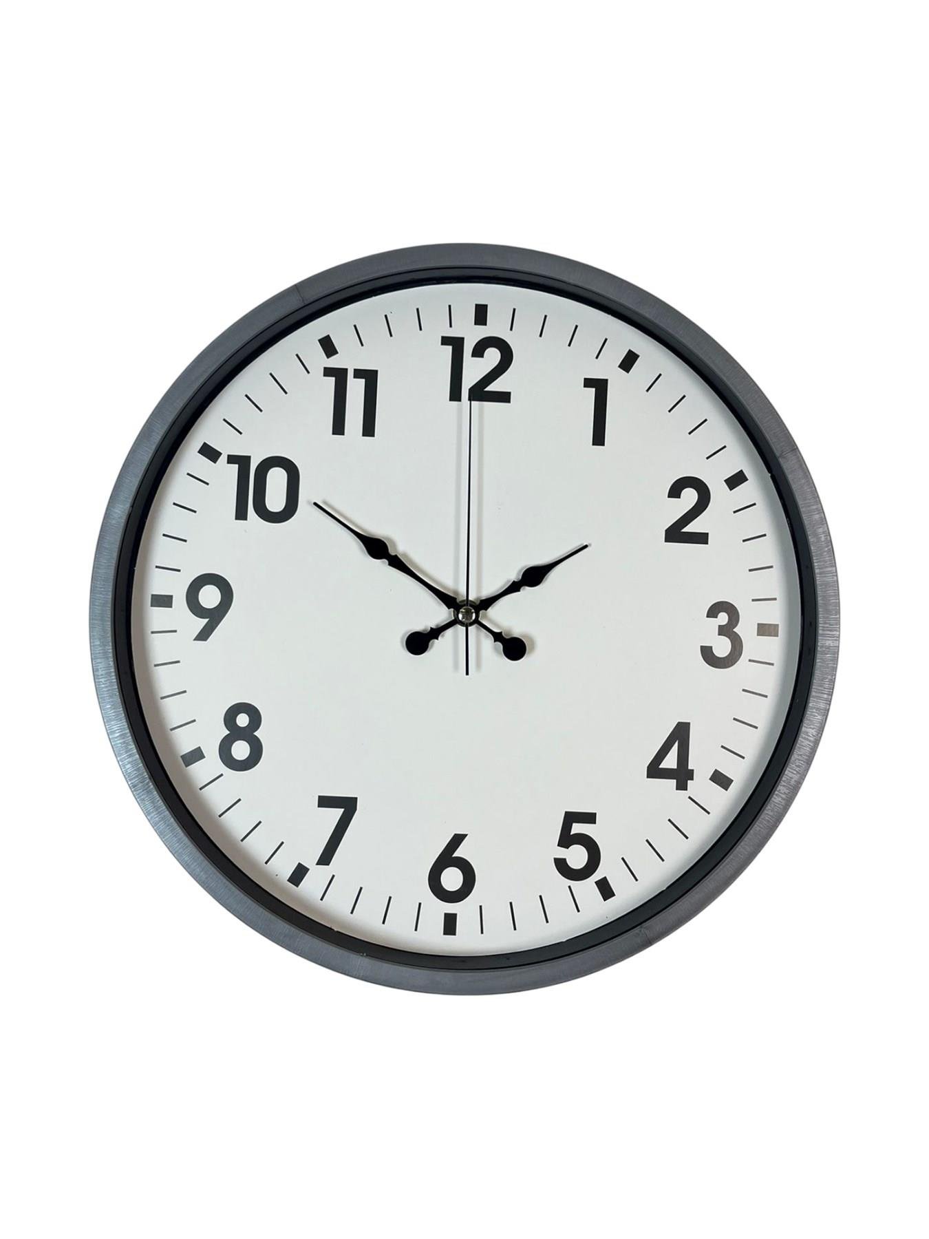 Zentime 36 Cm Gri Dekoratif Duvar Saati