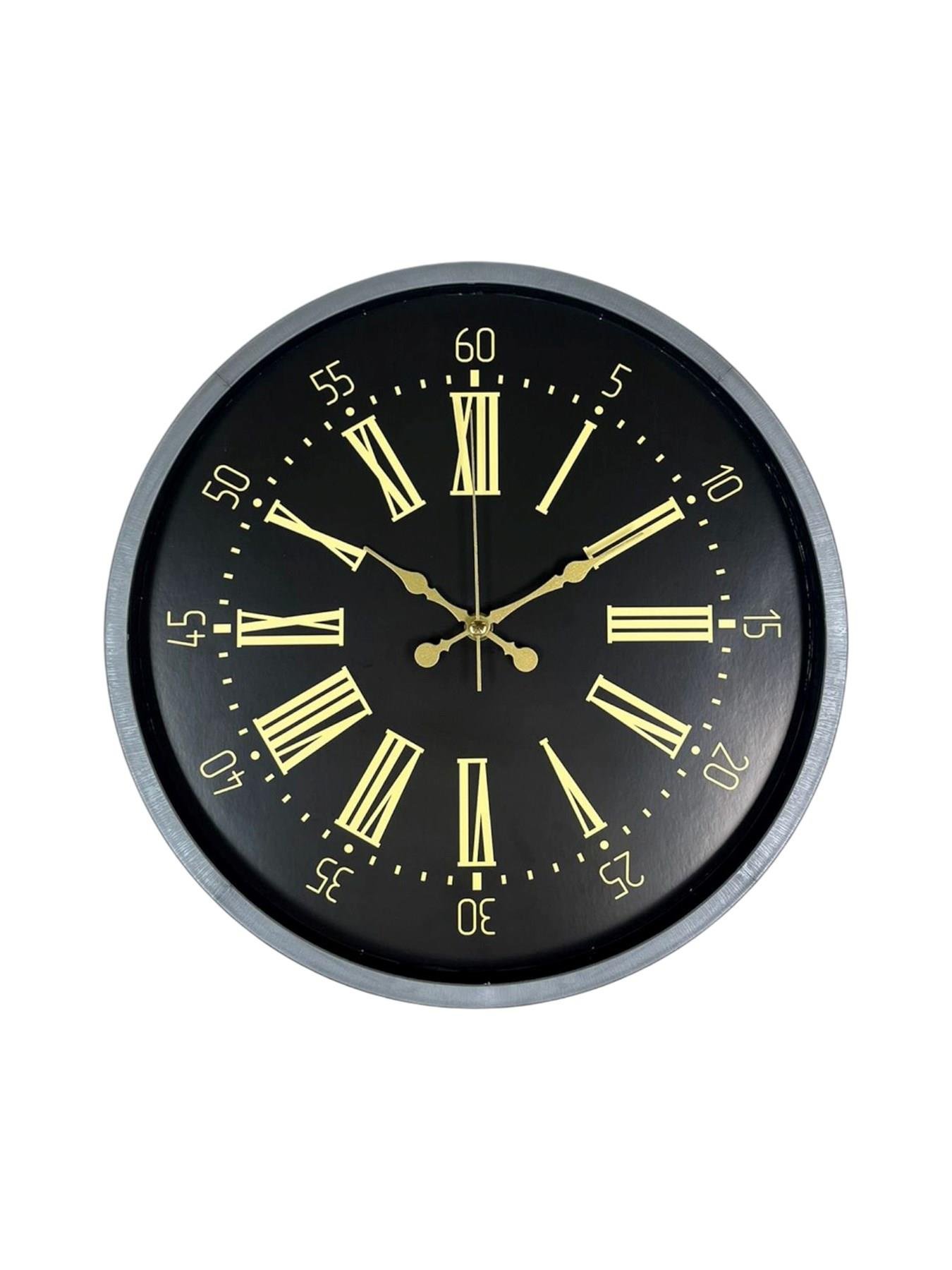 Zentime 36 Cm Gri Dekoratif Duvar Saati