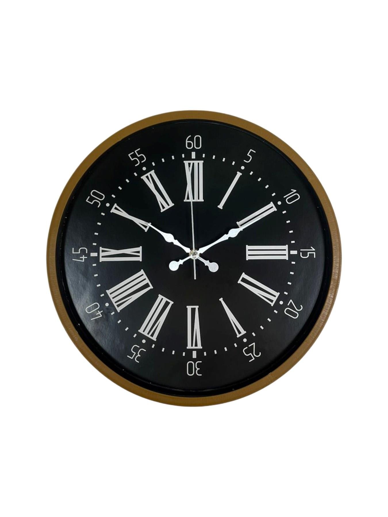 Zentime 36 Cm Kahverengi Dekoratif Duvar Saati