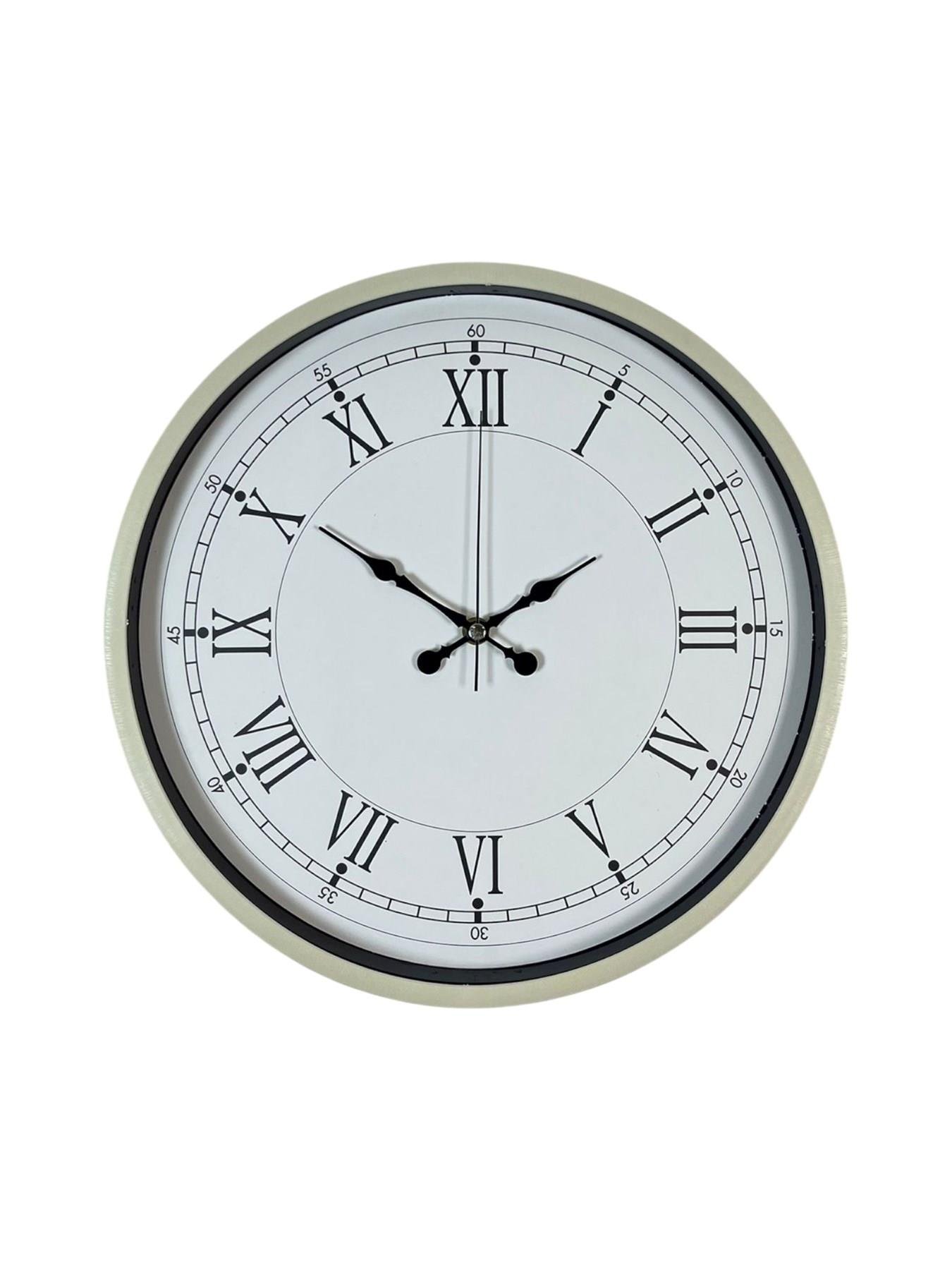 Zentime 36 Cm Krem Dekoratif Duvar Saati