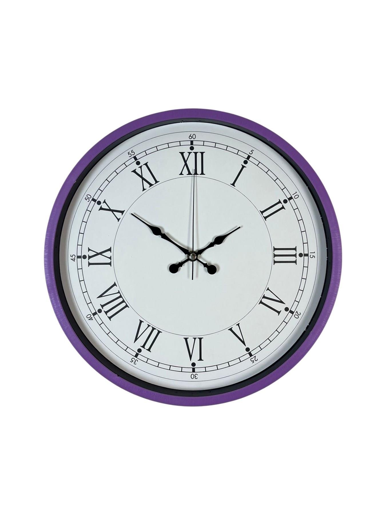 Zentime 36 Cm Mor Dekoratif Duvar Saati