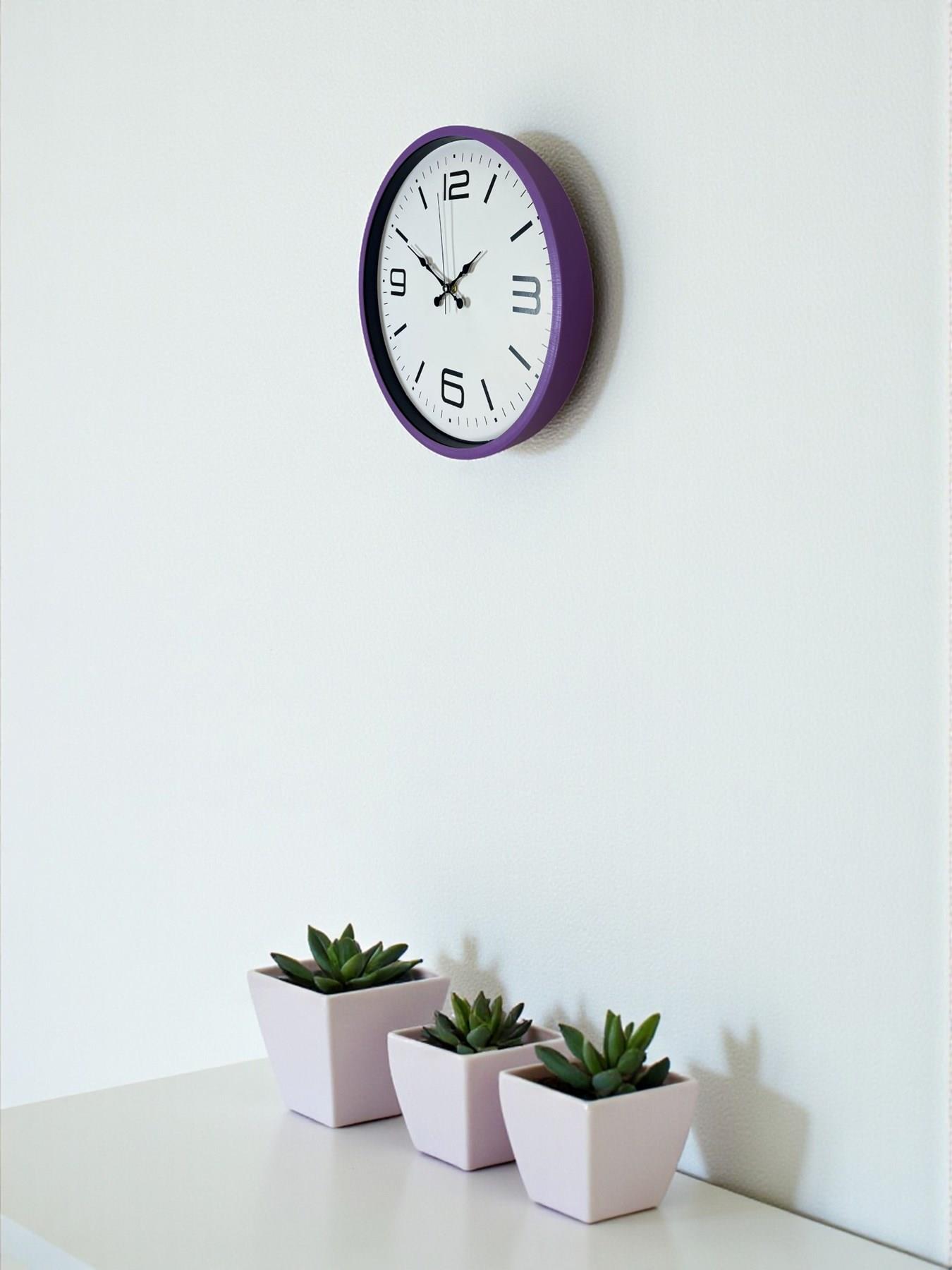 Zentime 36 Cm Mor Dekoratif Duvar Saati