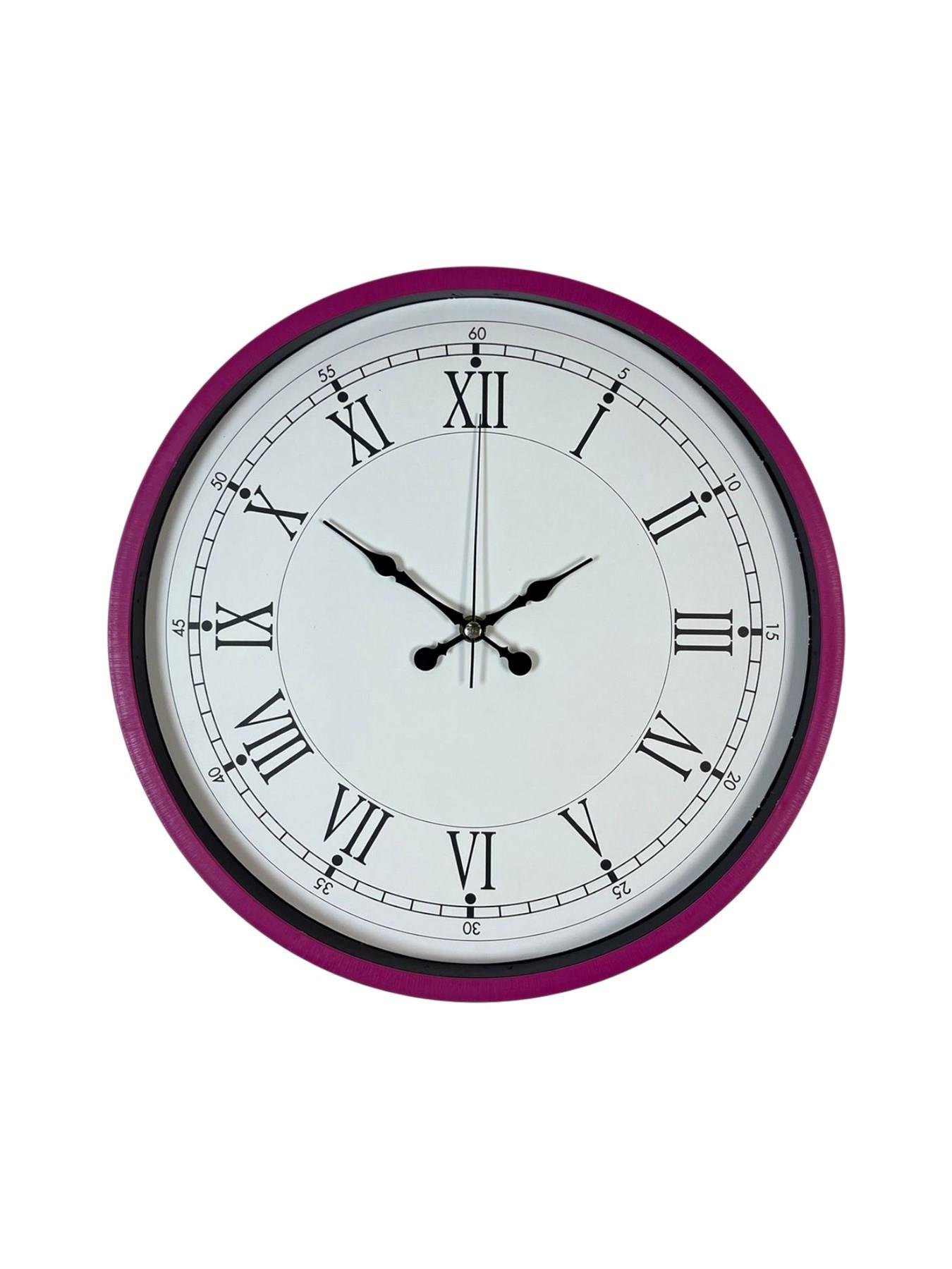 Zentime 36 Cm Pembe Dekoratif Duvar Saati