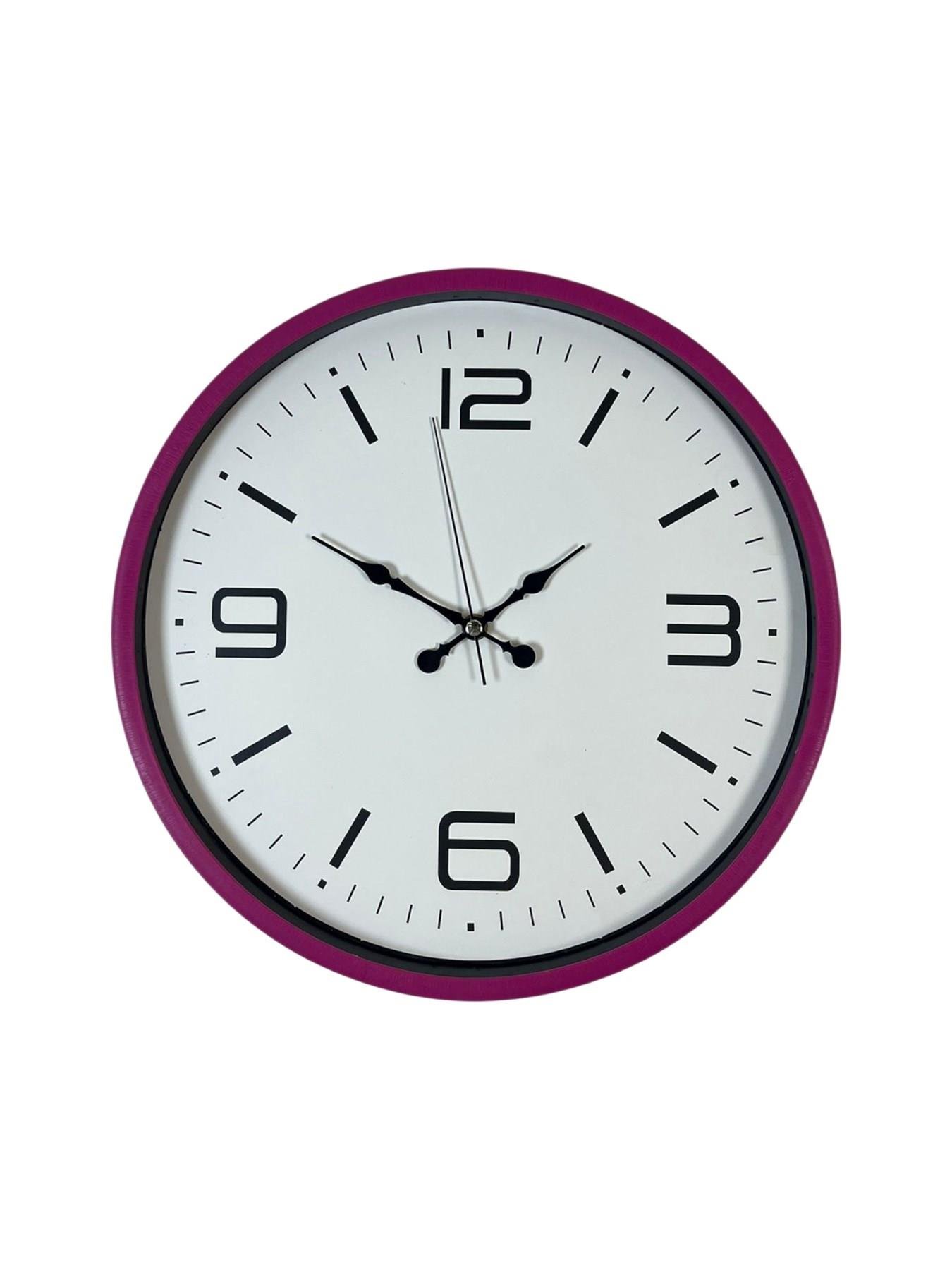 Zentime 36 Cm Pembe Dekoratif Duvar Saati