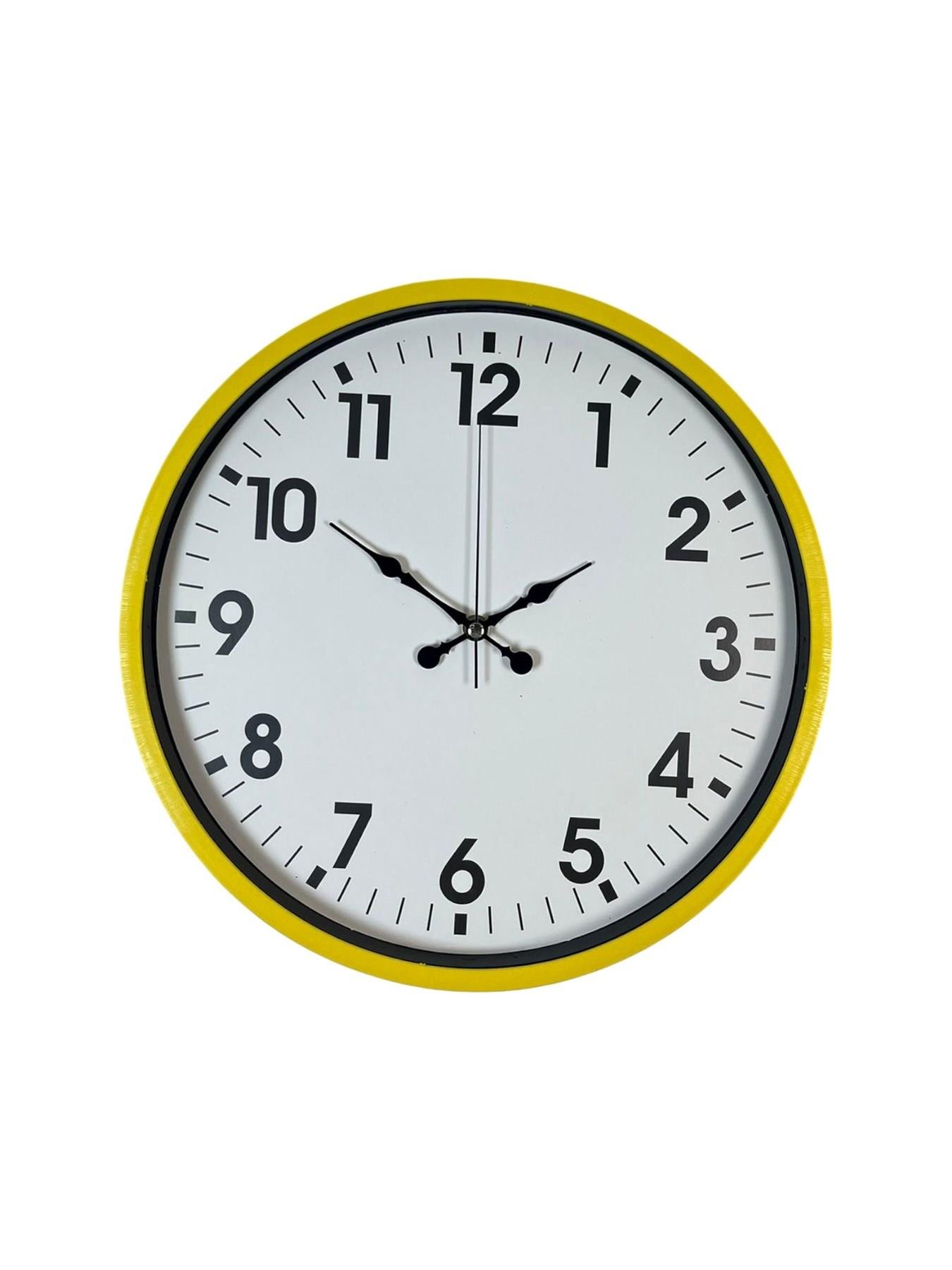 Zentime 36 Cm Sarı Dekoratif Duvar Saati