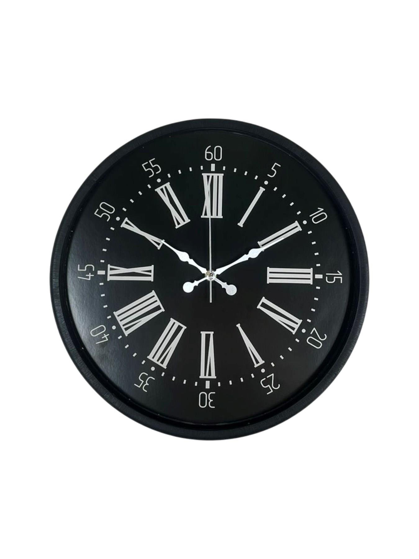 Zentime 36 Cm Siyah Dekoratif Duvar Saati