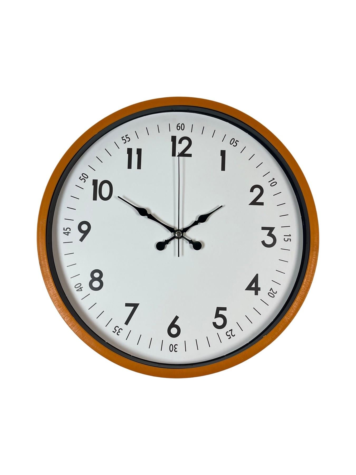 Zentime 36 Cm Turuncu Dekoratif Duvar Saati