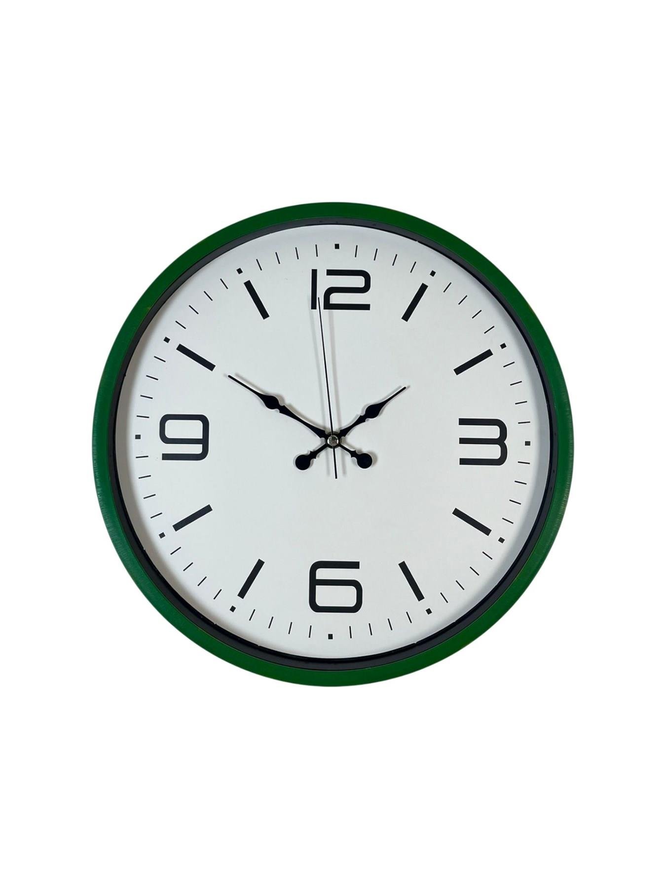Zentime 36 Cm Yeşil Dekoratif Duvar Saati
