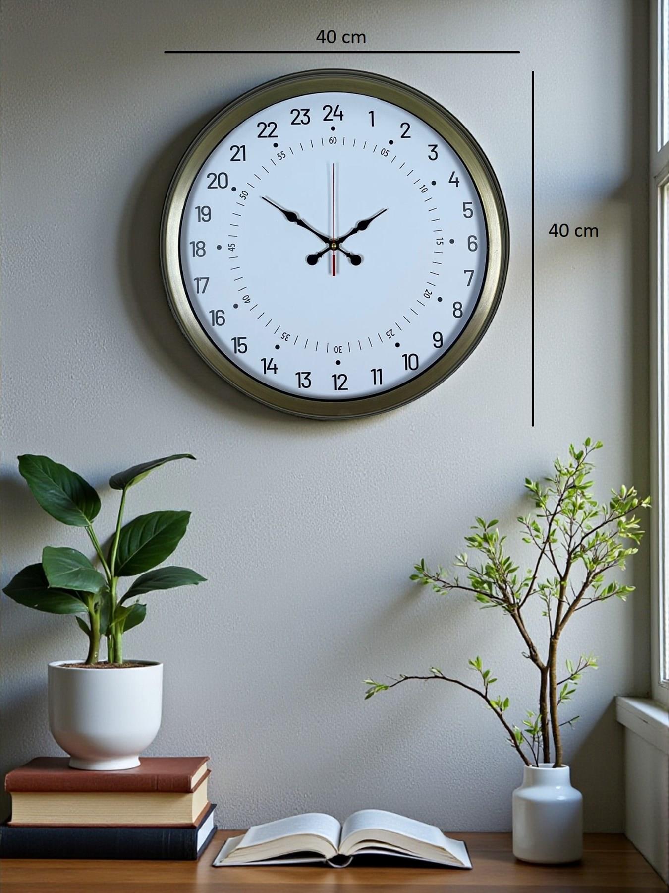 Zentime 40 Cm Eskitme Vintage Alışılmışın Dışında Duvar Saati