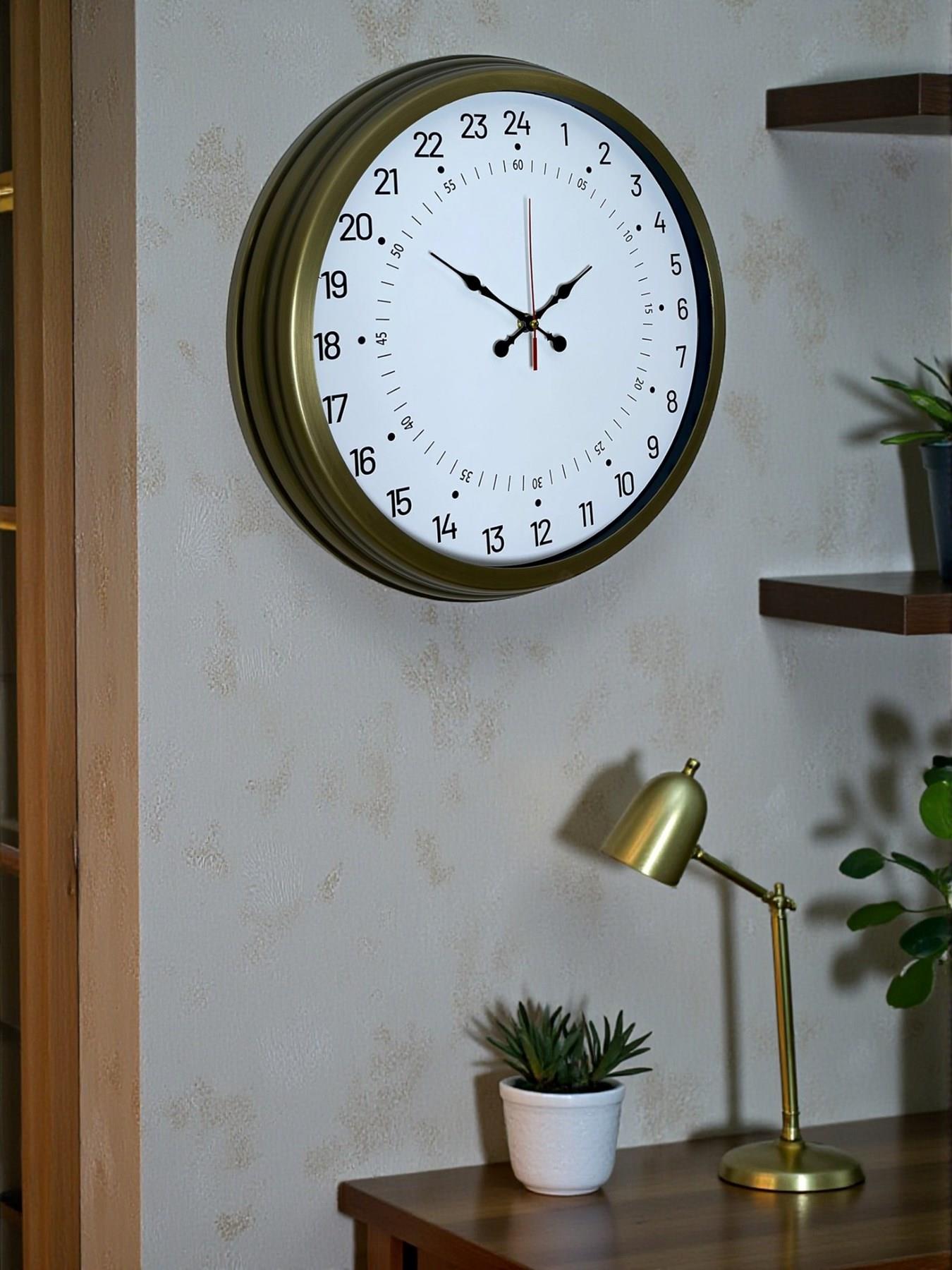 Zentime 40 Cm Eskitme Vintage Alışılmışın Dışında Duvar Saati