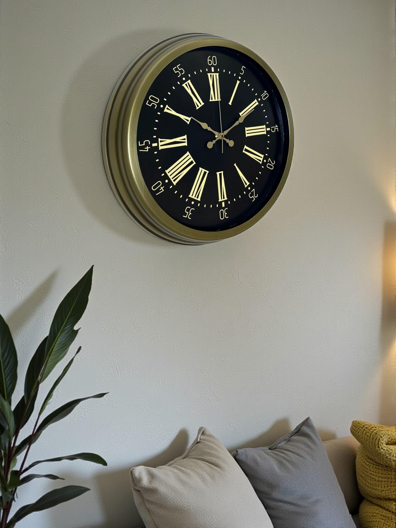 Zentime 40 Cm Eskitme Vintage Duvar Saati