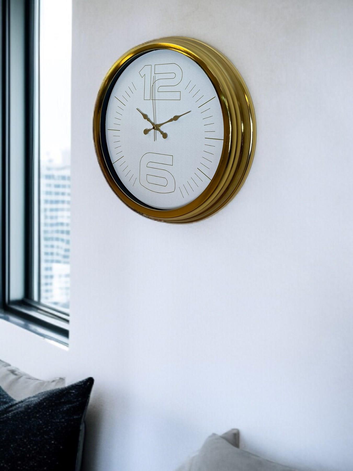 Zentime 40 Cm Gold Lüks Duvar Saati