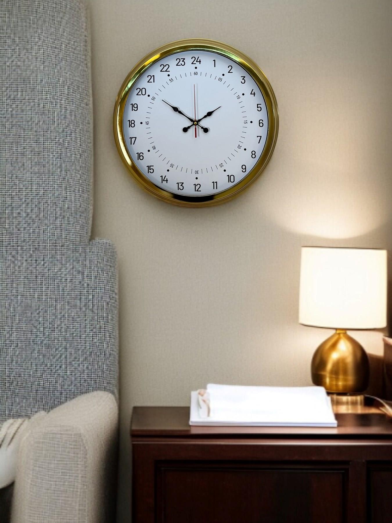 Zentime 40 Cm Gold Lüks Duvar Saati