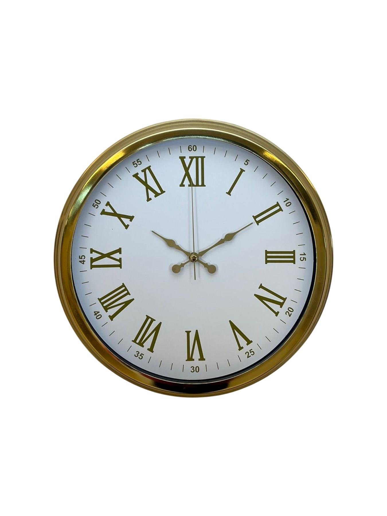 Zentime 40 Cm Gold Lüks Duvar Saati