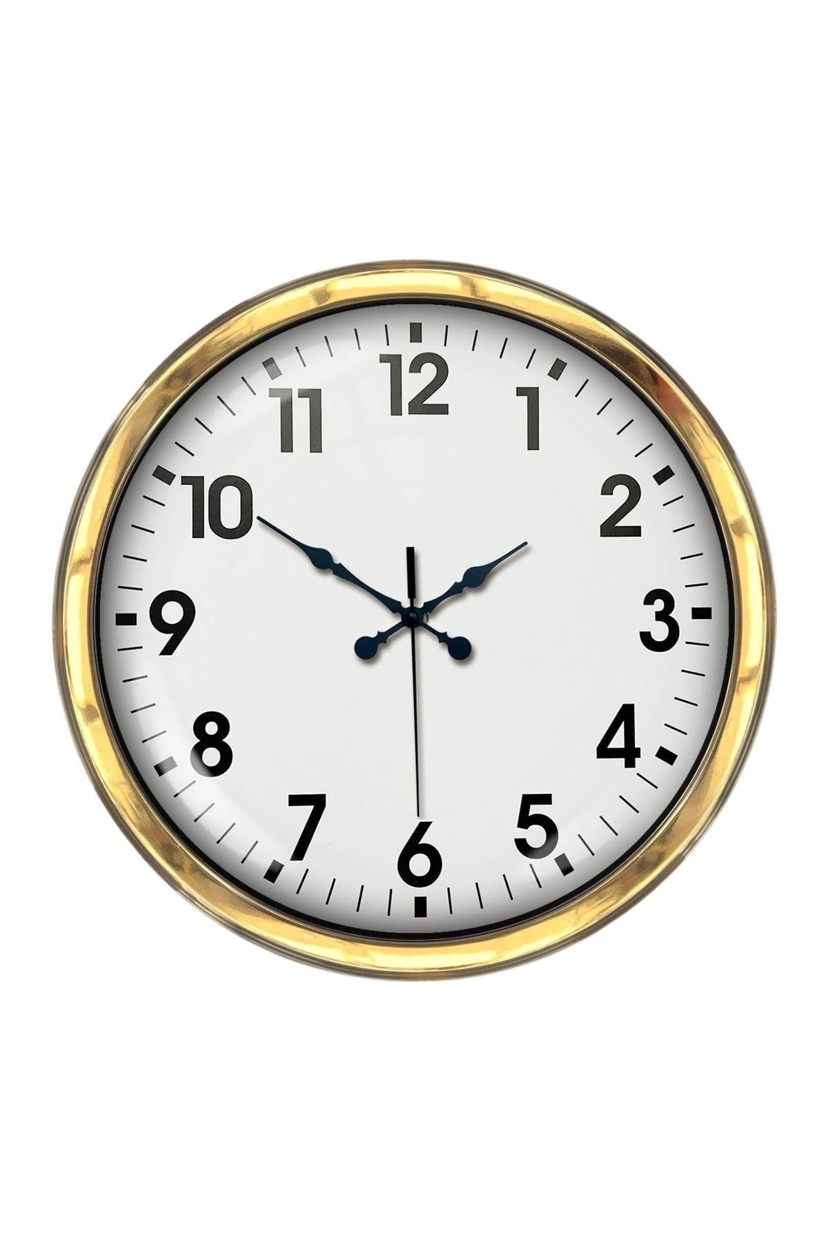 Zentime 40 Cm Gold Lüks Duvar Saati