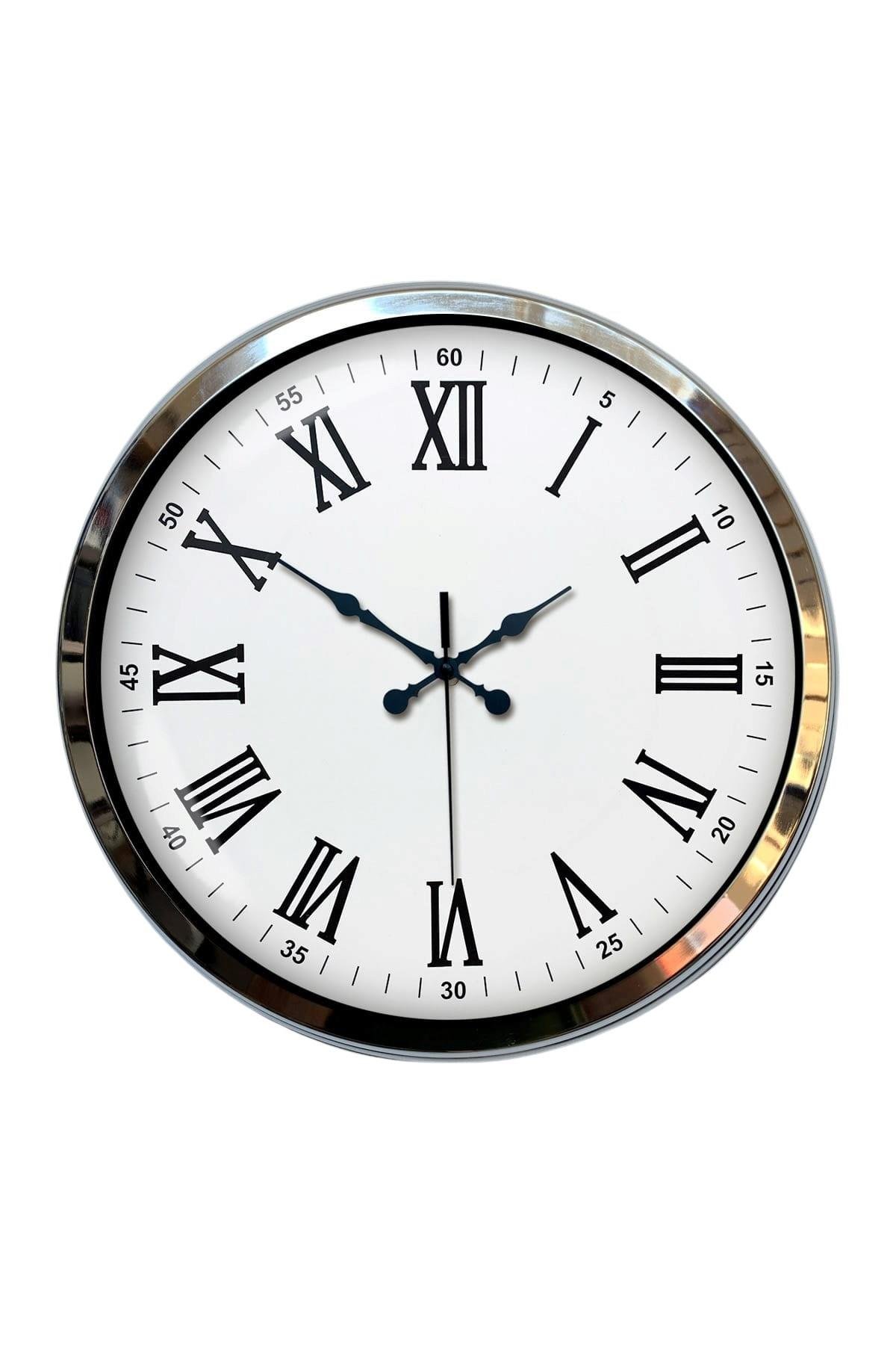 Zentime 40 Cm Krom Elegance Duvar Saati