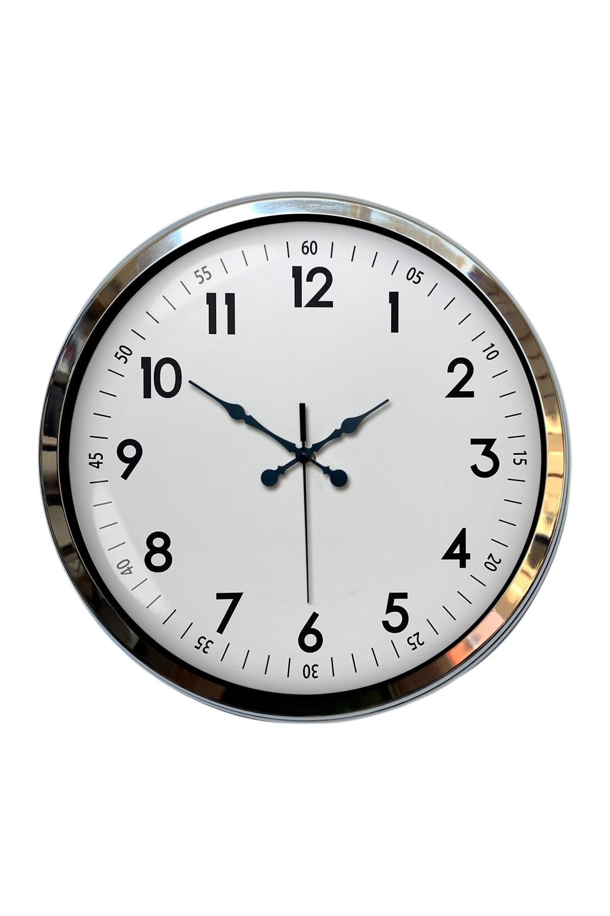 Zentime 40 Cm Krom Elegance Duvar Saati