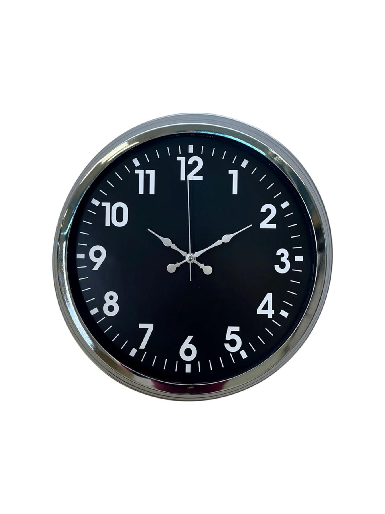 Zentime 40 Cm Krom Şık Duvar Saati