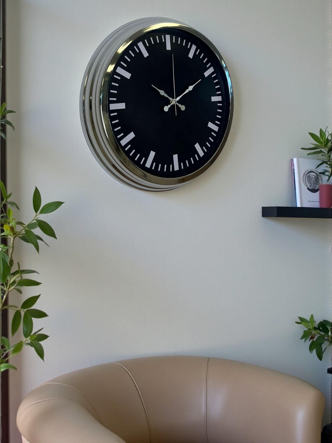Zentime 40 Cm Krom Şık Duvar Saati