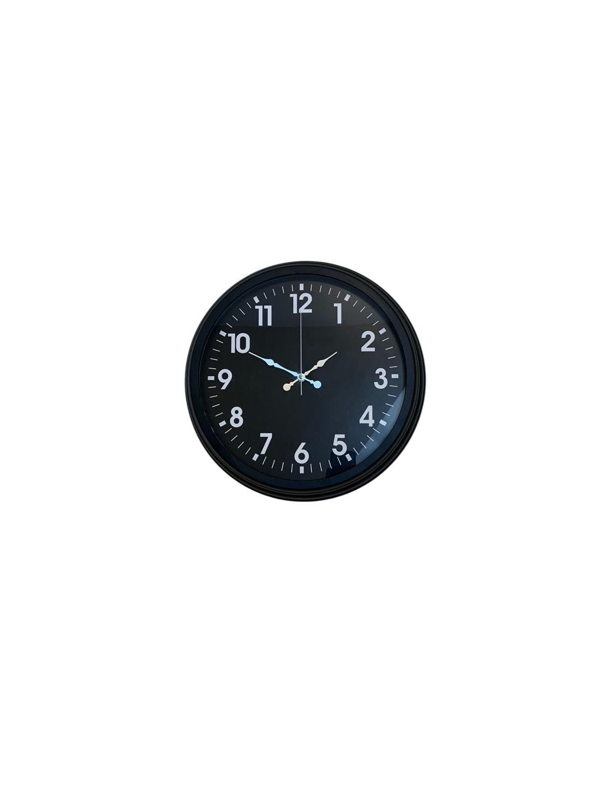 Zentime 40 Cm Siyah Şık Duvar Saati