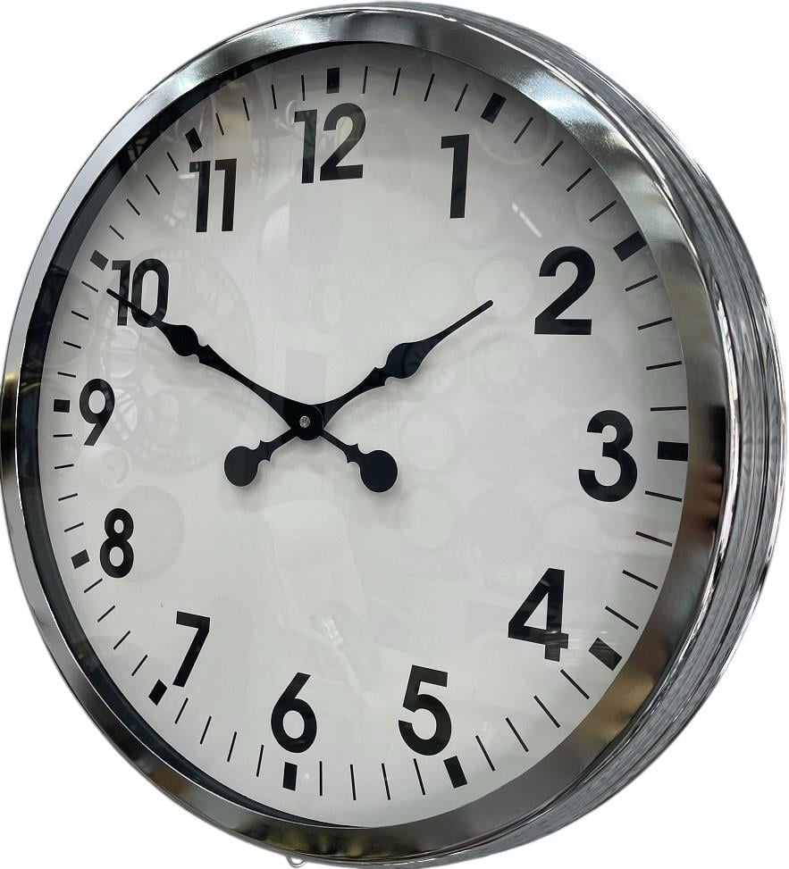 Zentime 60 Cm Krom Zarif Duvar Saati