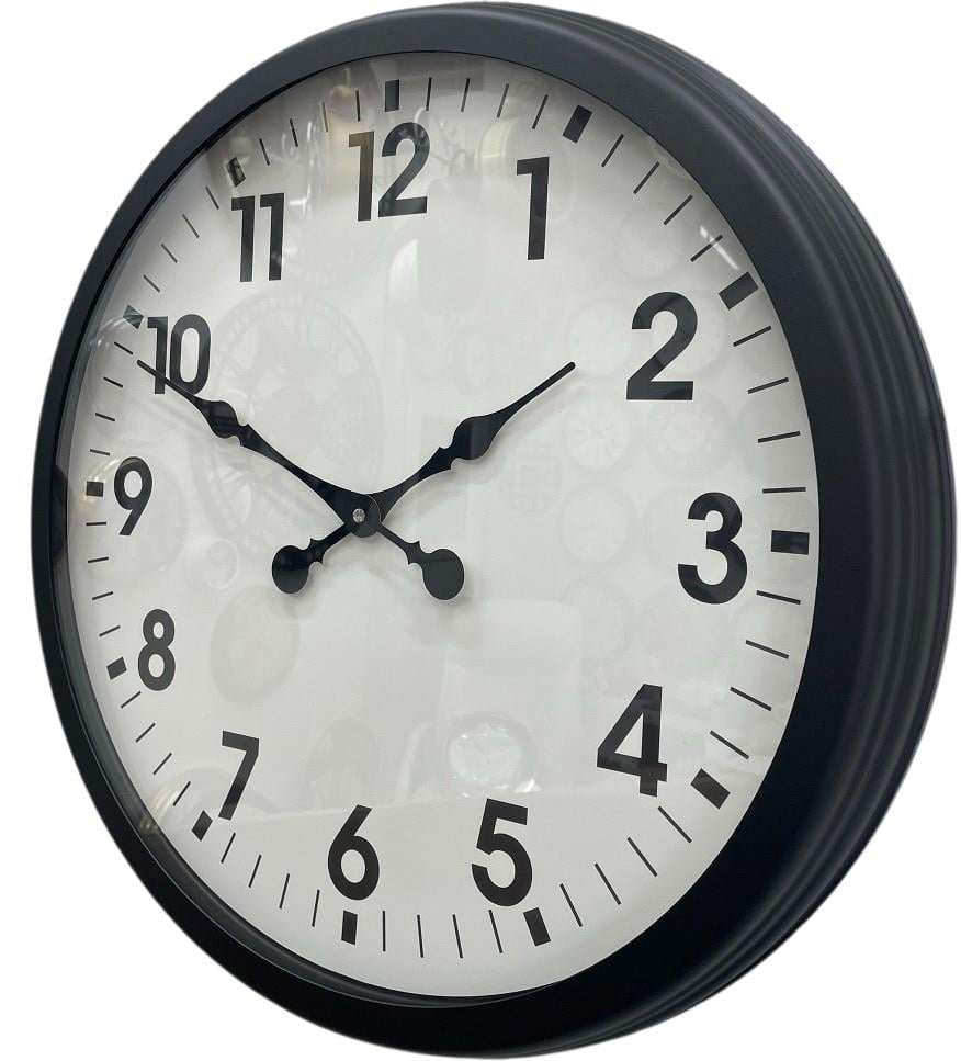 Zentime Black Classic 60 Cm Metal Duvar Saati
