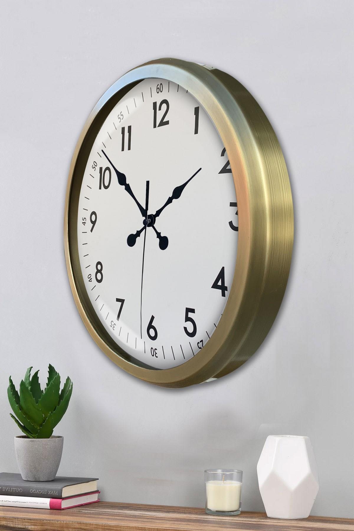 Zentime Eskitme Dekoratif Stil 52 Cm Metal Duvar Saati